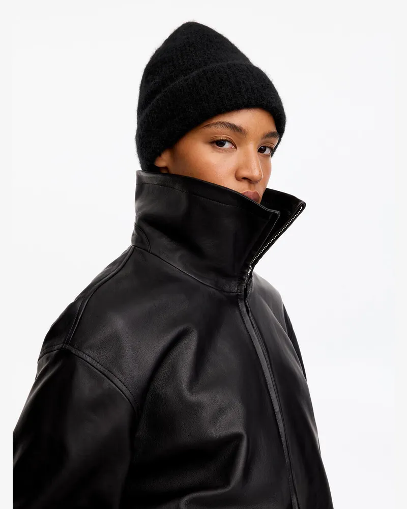 Arket Beanie Aus Alpakawollmischung -Schwarz Schwarz