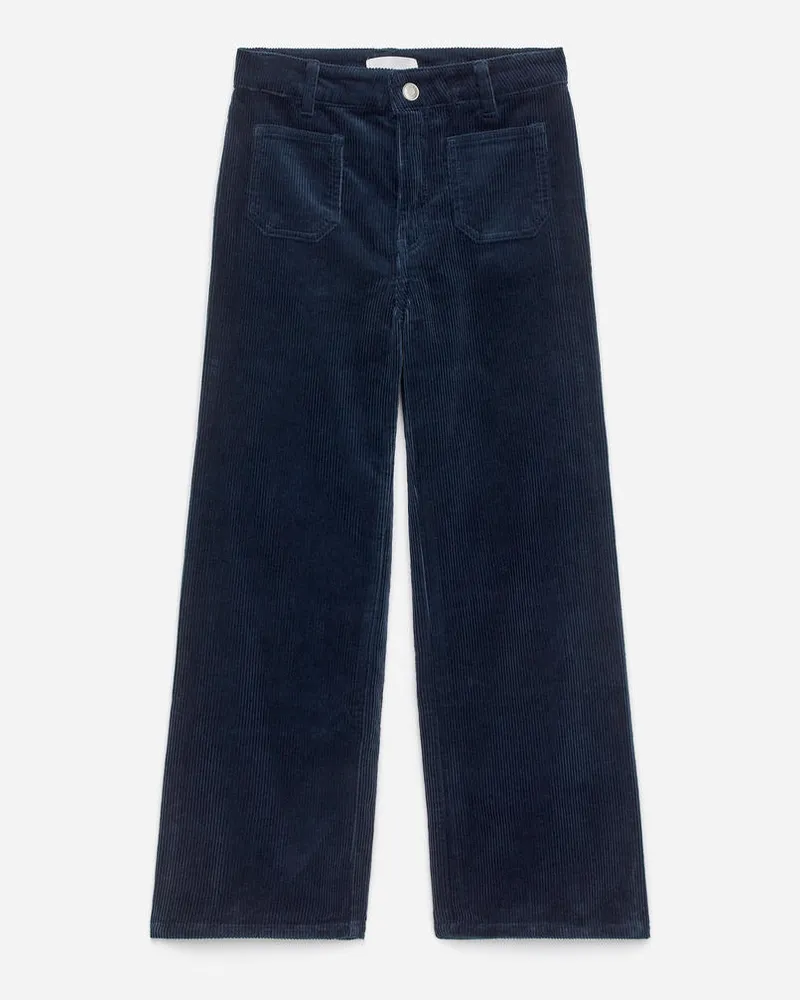 Arket Schlaghose Aus Cord -Blau Blau