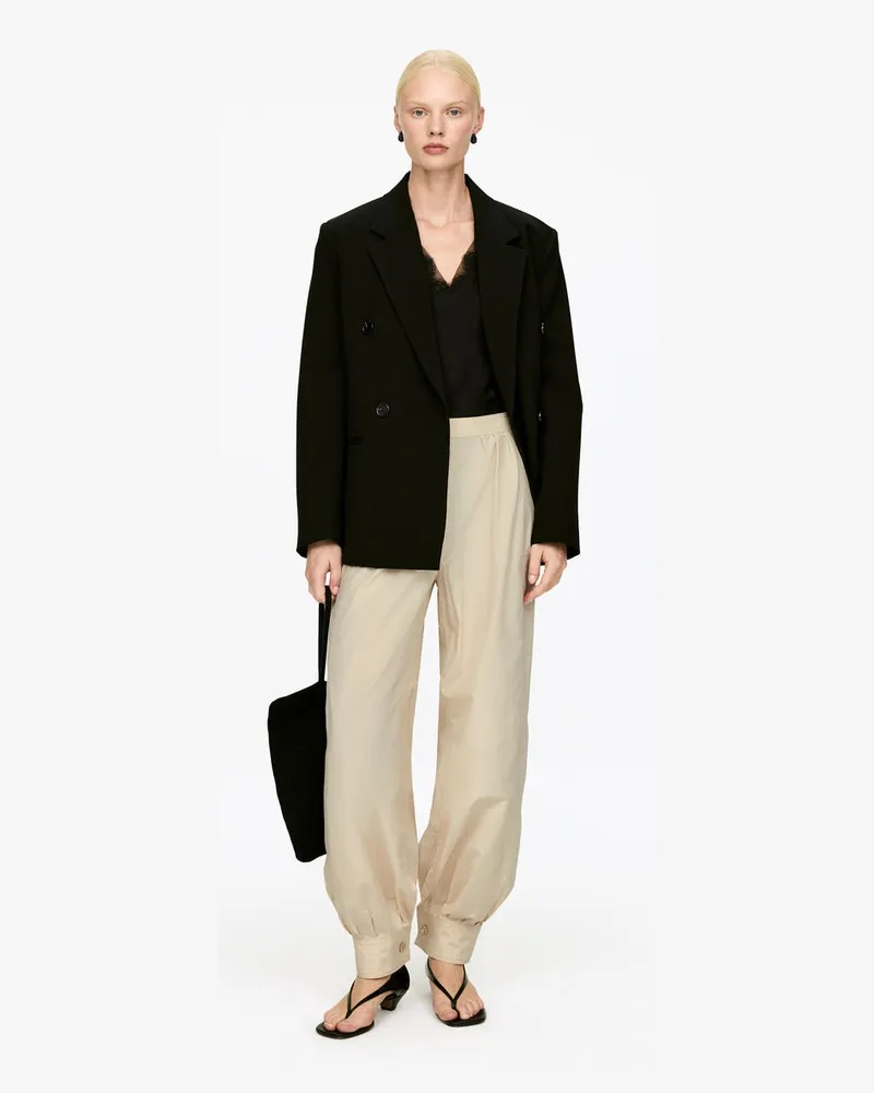 Arket Hose Mit Bubble-Saum -Beige Beige