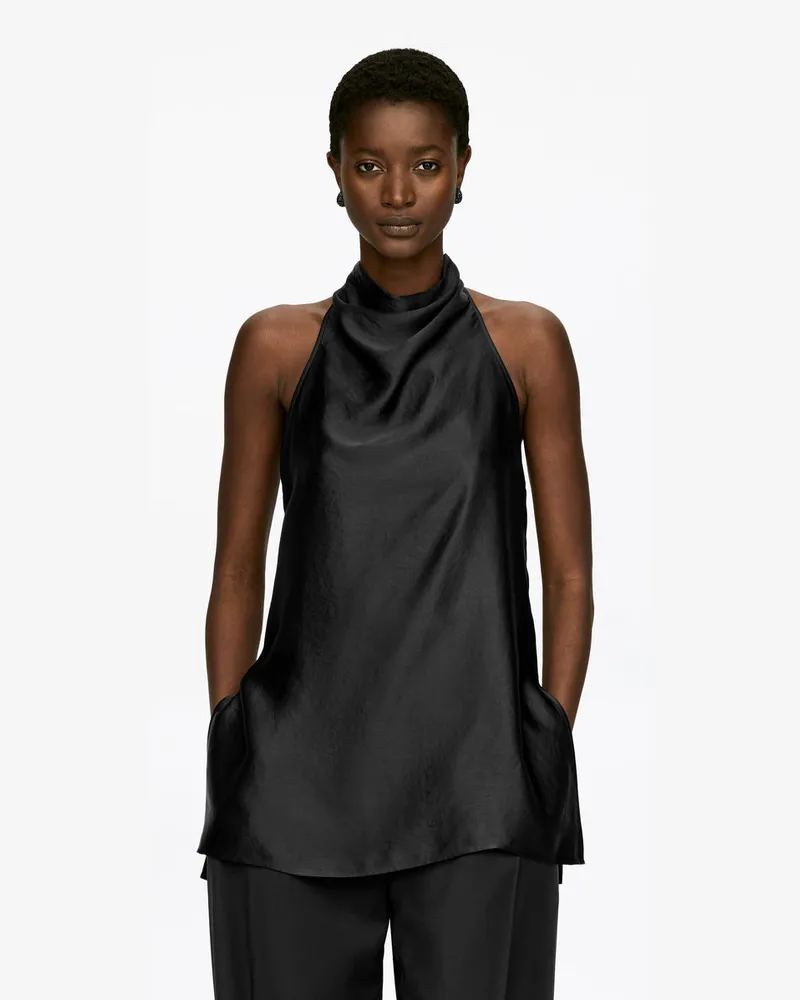 Arket Neckholder-Top -Schwarz Schwarz