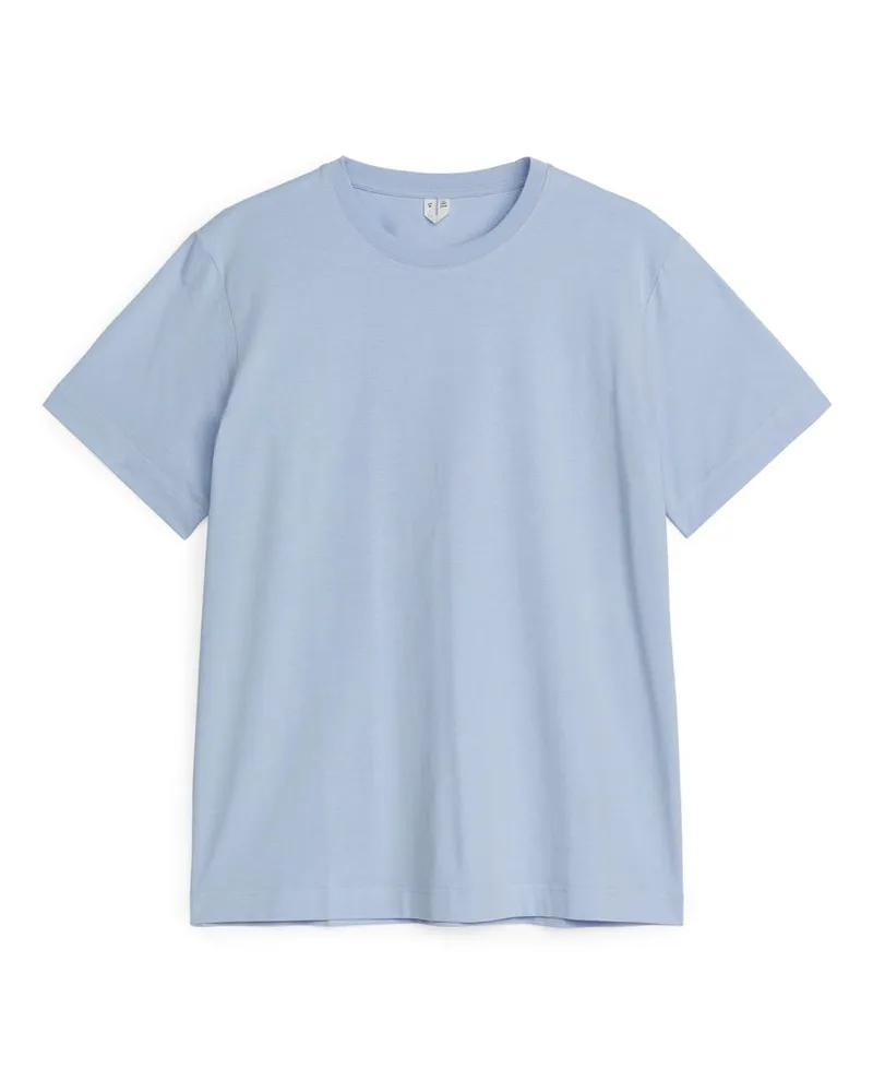 Arket Leichtes T-Shirt Hellblau