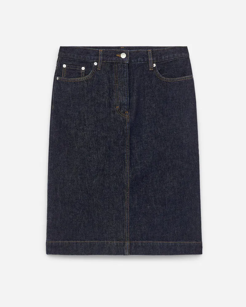 Arket Midirock Aus Denim - Blau Dunkelblau