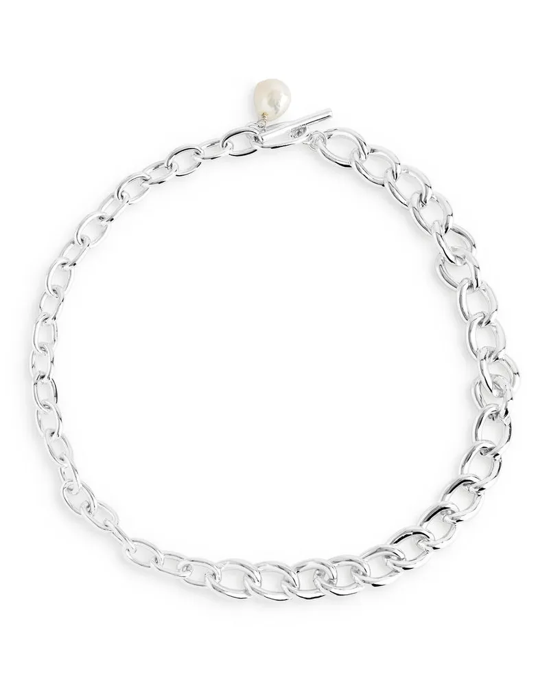 Arket Versilberte Halskette -Silberfarben Silberfarben