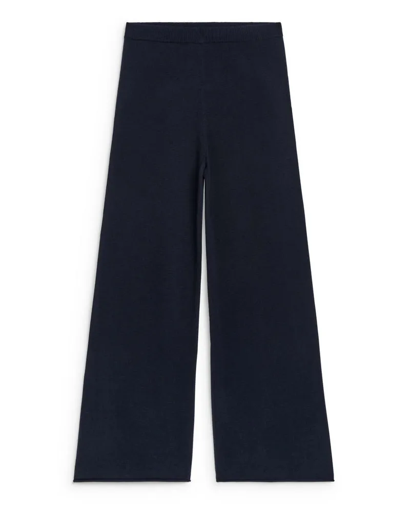 Arket Wollhose - Blau Dunkelblau