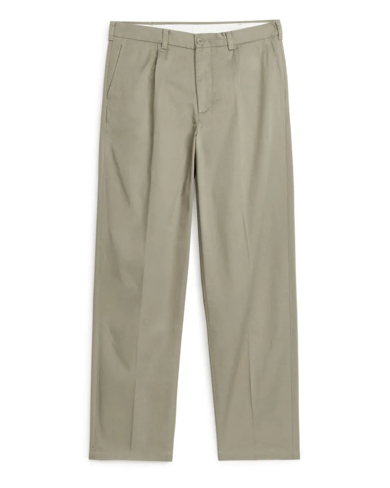 Arket Chinohose Aus Baumwolltwill -Beige Beige