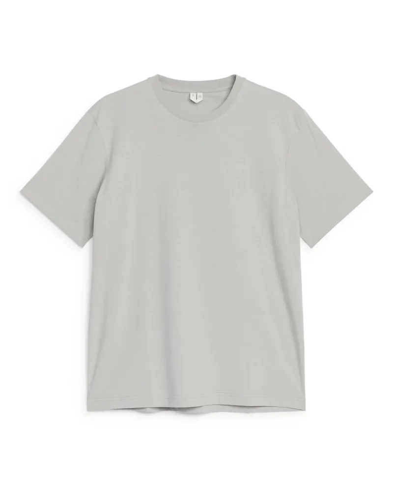 Arket Leichtes T-Shirt - Grau Hellgrau