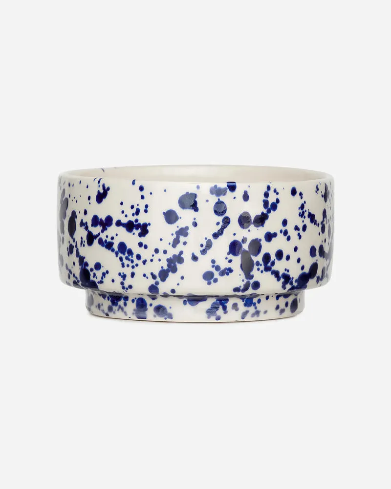 Arket Steingutschale, 14 Cm - Blau|Weiß Blau