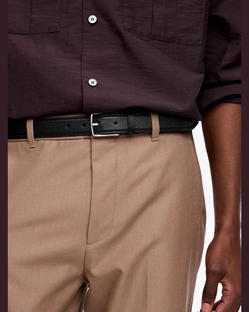 Arket Ledergürtel -Schwarz Schwarz