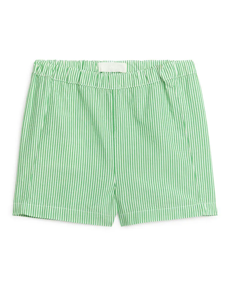 Arket Twillshorts - Grün|Mehrfarbig|Weiß Grün