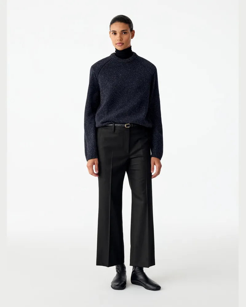 Arket Elegante Knöchellange Hose -Schwarz Schwarz