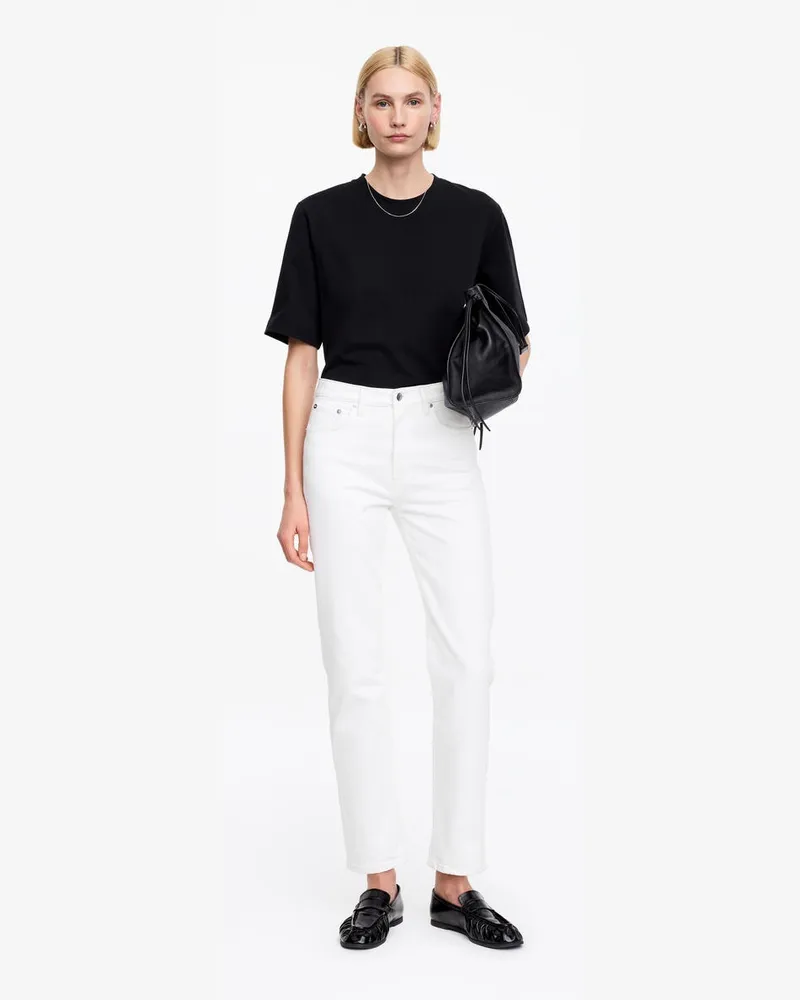 Arket JADE Cropped Slim Jeans -Weiß Weiß