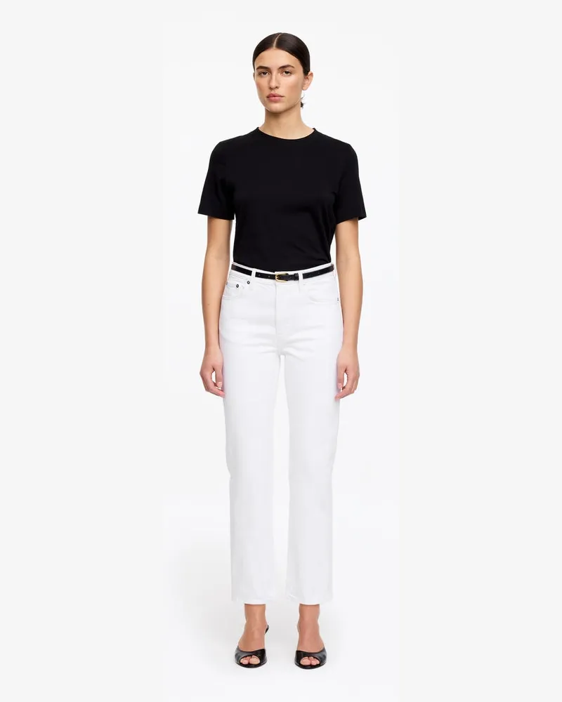 Arket JADE Cropped Slim Jeans -Weiß Weiß