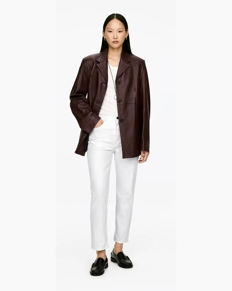 Arket JADE Cropped Slim Jeans -Weiß Weiß