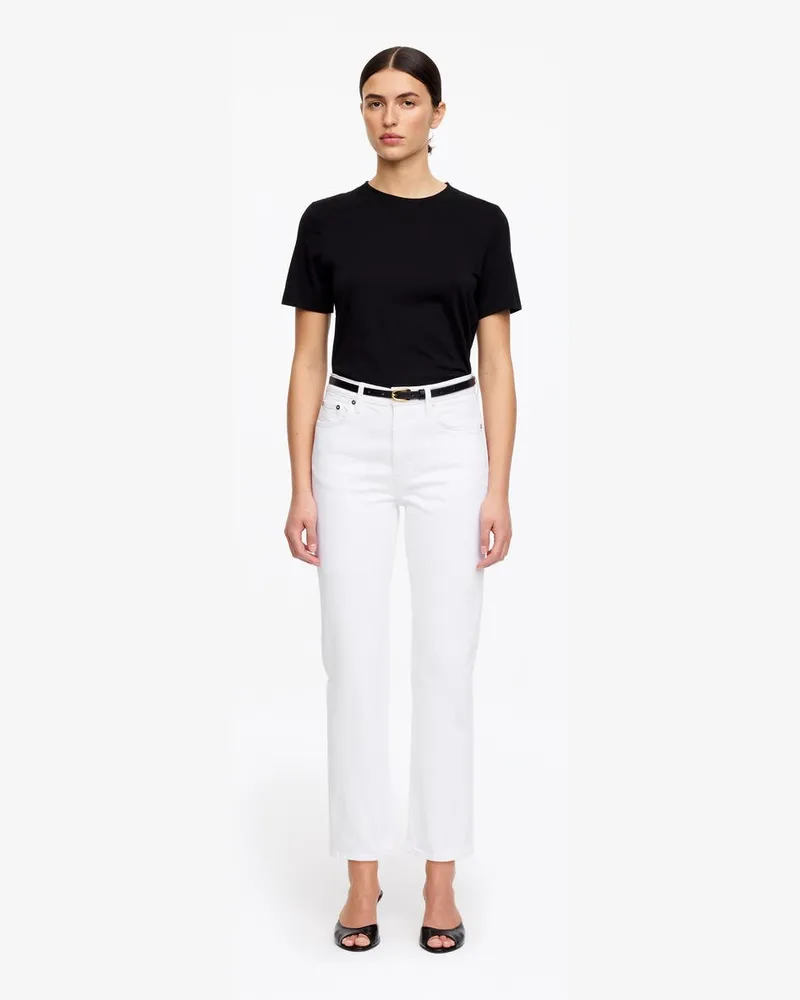 Arket JADE Cropped Slim Jeans -Weiß Weiß
