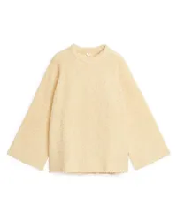 Arket Bouclé-Pullover Beige