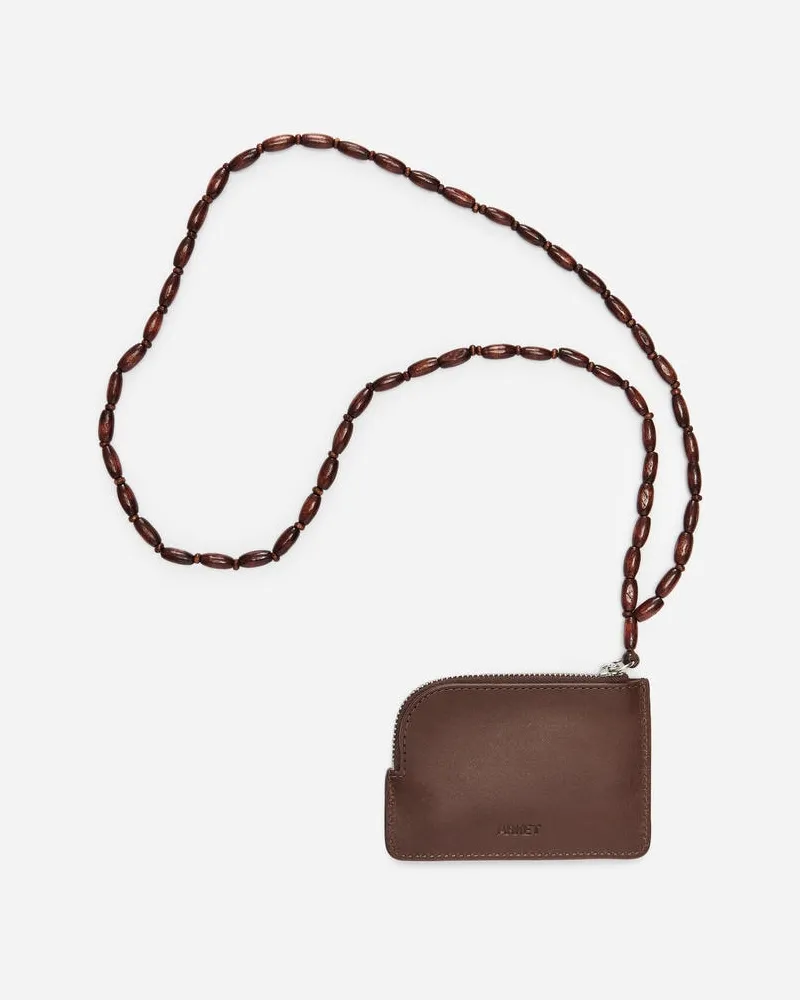 Arket Kartenetui Mit Perlenkette -Braun Braun