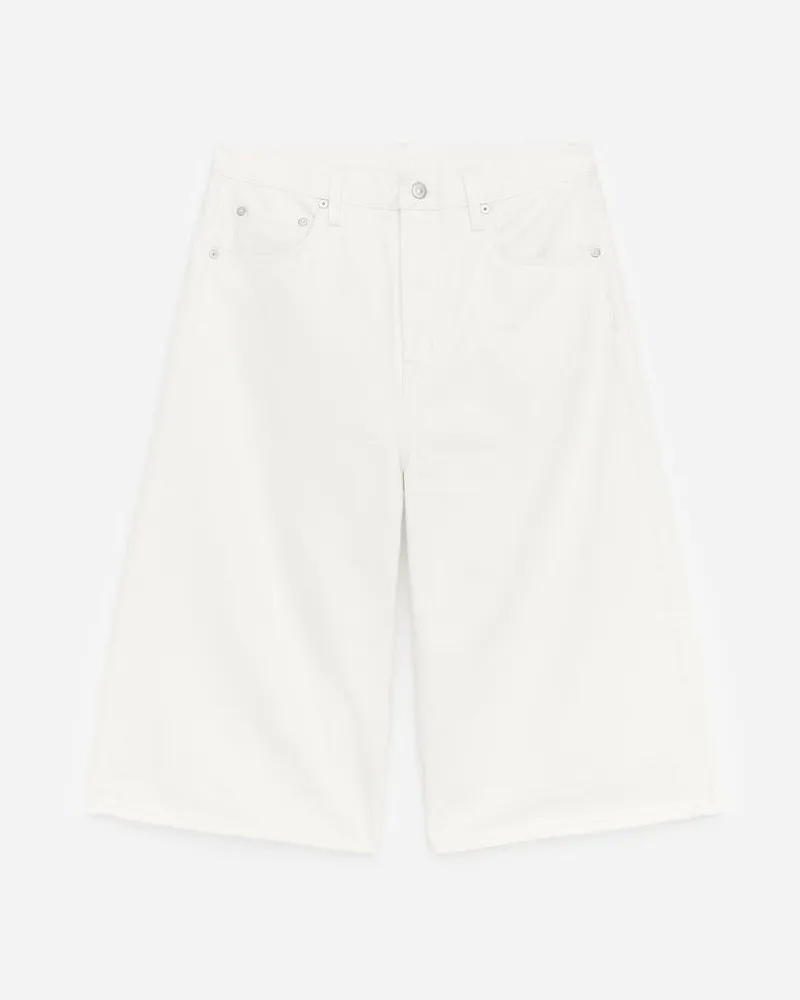 Arket Lange Jeansshorts -Weiß Weiß