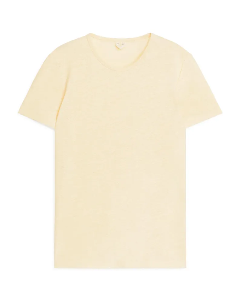 Arket T-Shirt Aus Leinenmischung -Gelb Gelb