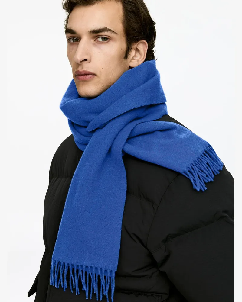 Arket Wollschal -Blau Blau