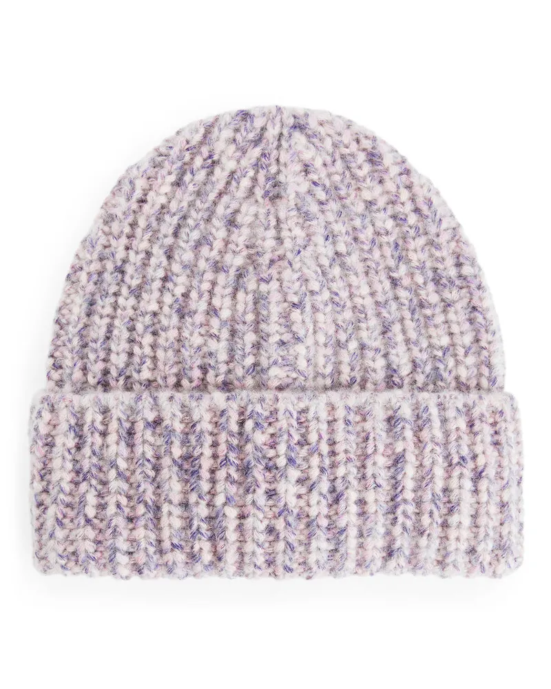 Arket Dicke Beanie Mit Space-Dye-Färbung -Lila Lila