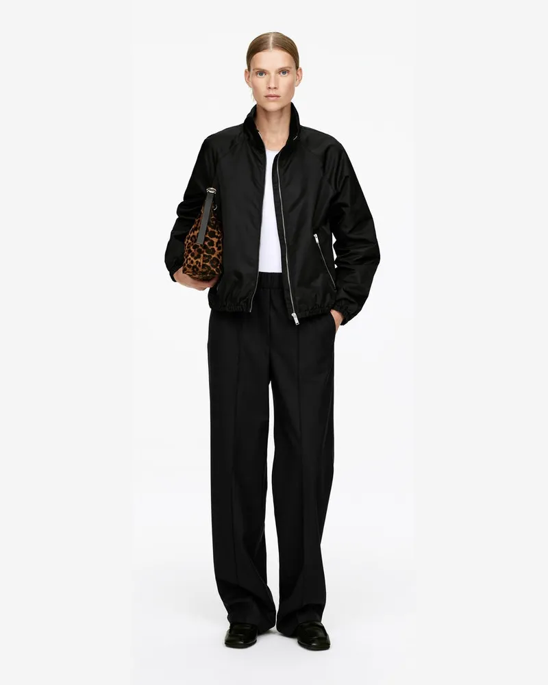 Arket Elegante Hose Mit Elastikbund -Schwarz Schwarz