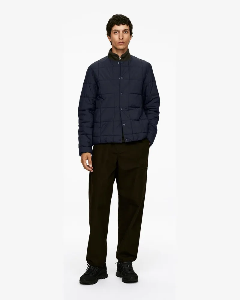 Arket Leicht Wattierte Jacke -Blau Blau