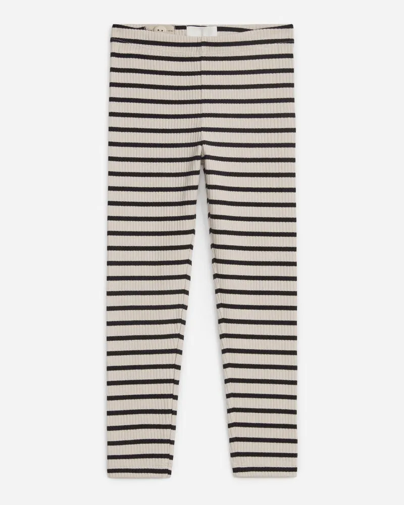 Arket Gerippte Leggings -Schwarz Schwarz