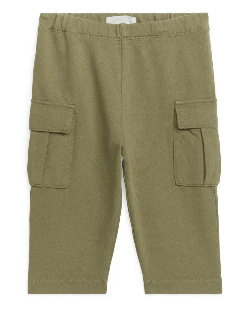 Arket Utility-Jerseyhose - Grün Khaki