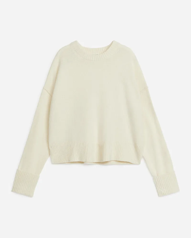 Arket Wollpullover - Weiß Cremeweiß