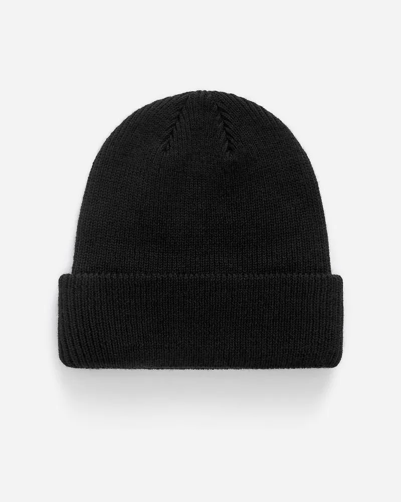 Arket Beanie Aus Wolle Und Baumwolle -Schwarz Schwarz
