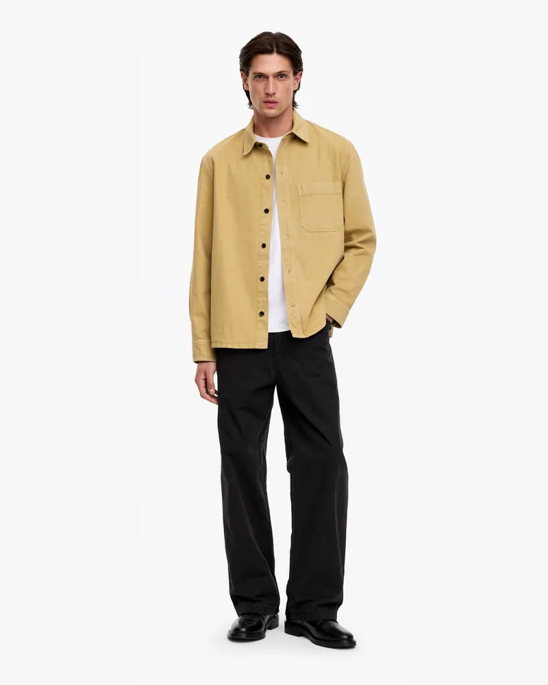 Arket Overshirt Aus Twill -Gelb Gelb