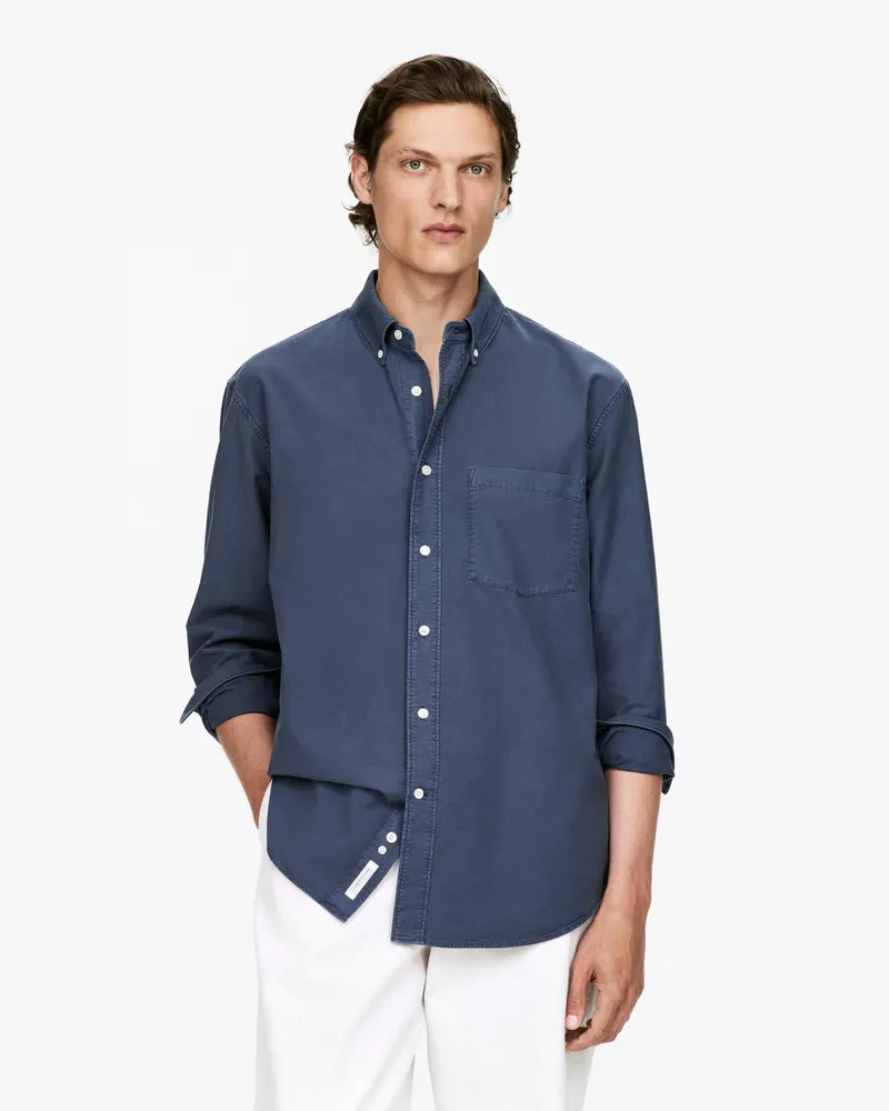 Arket Lockeres Oxford-Hemd -Blau Blau