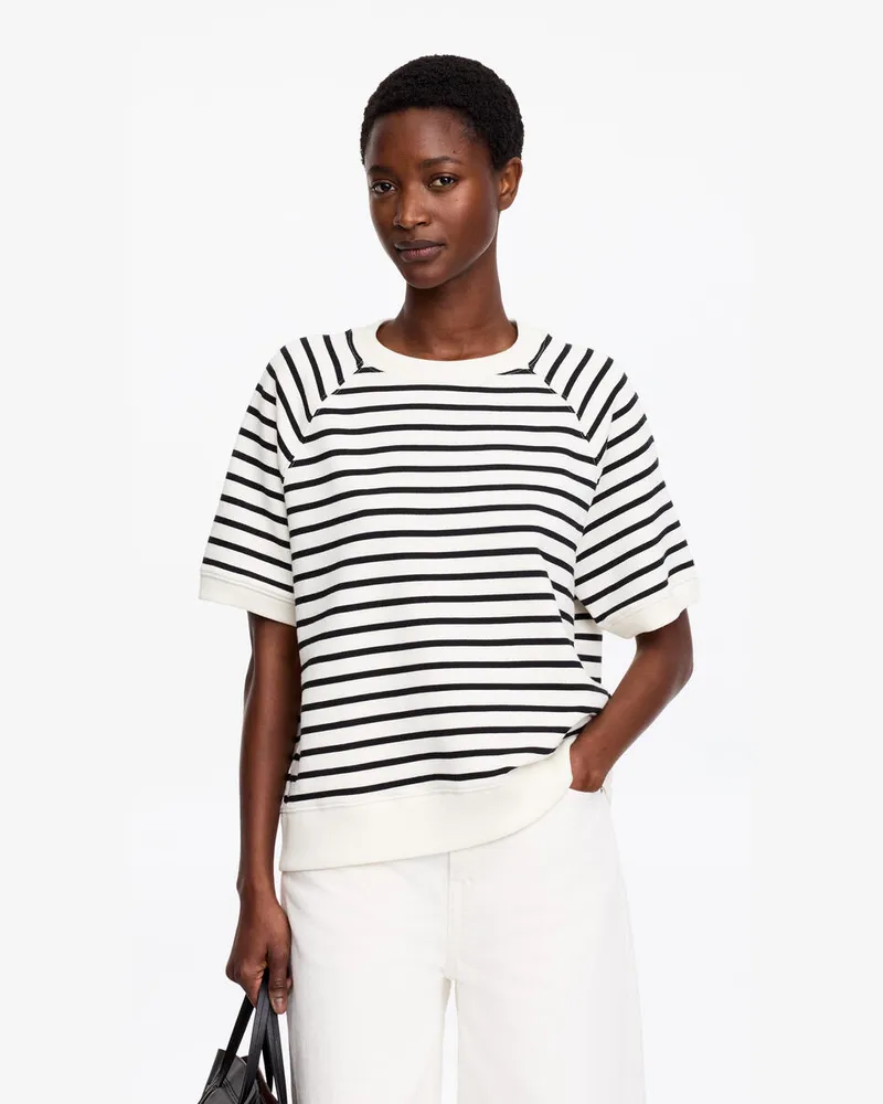 Arket Sweatshirt Aus French Terry -Schwarz Schwarz