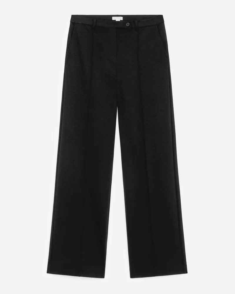 Arket Hose Mit Biesen -Schwarz Schwarz