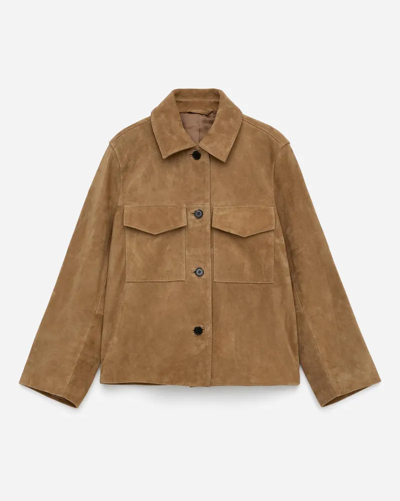 Arket Velourslederjacke -Beige Beige