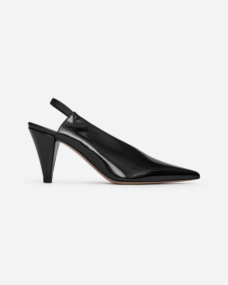Arket Slingback-Lederpumps -Schwarz Schwarz