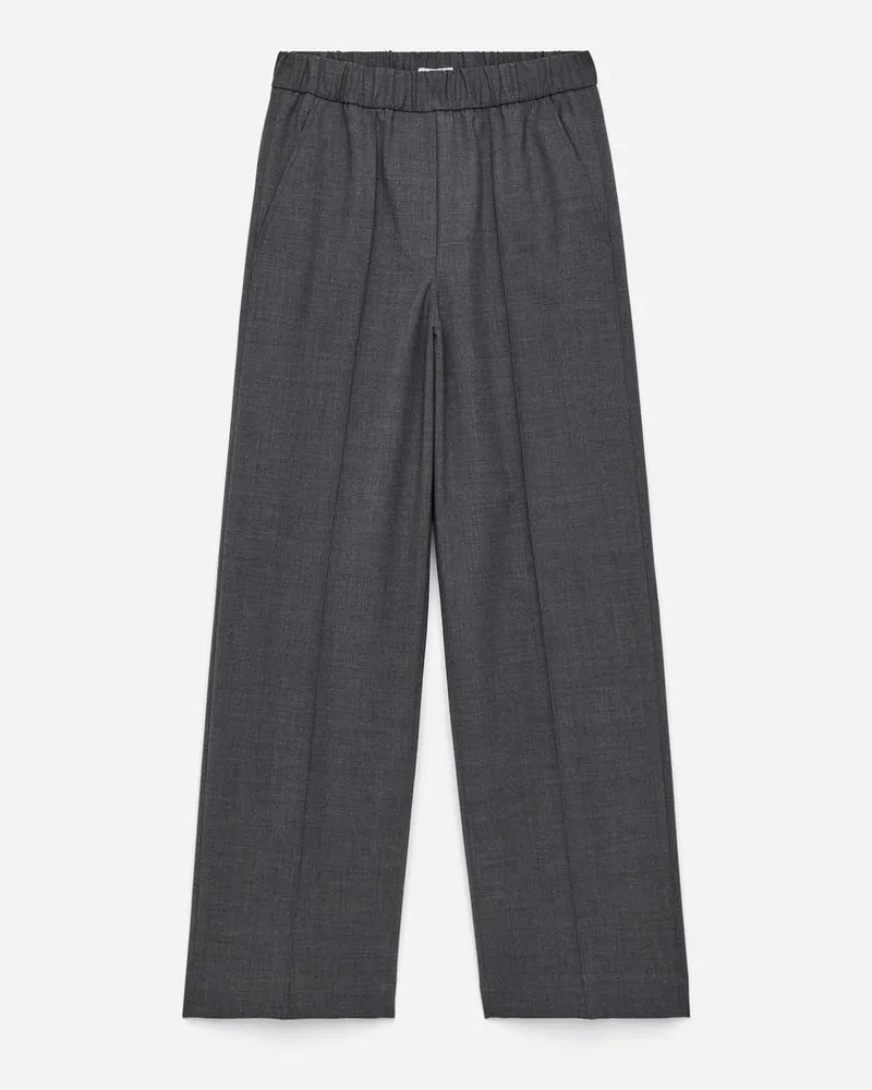 Arket Elegante Hose Mit Elastikbund -Grau Grau