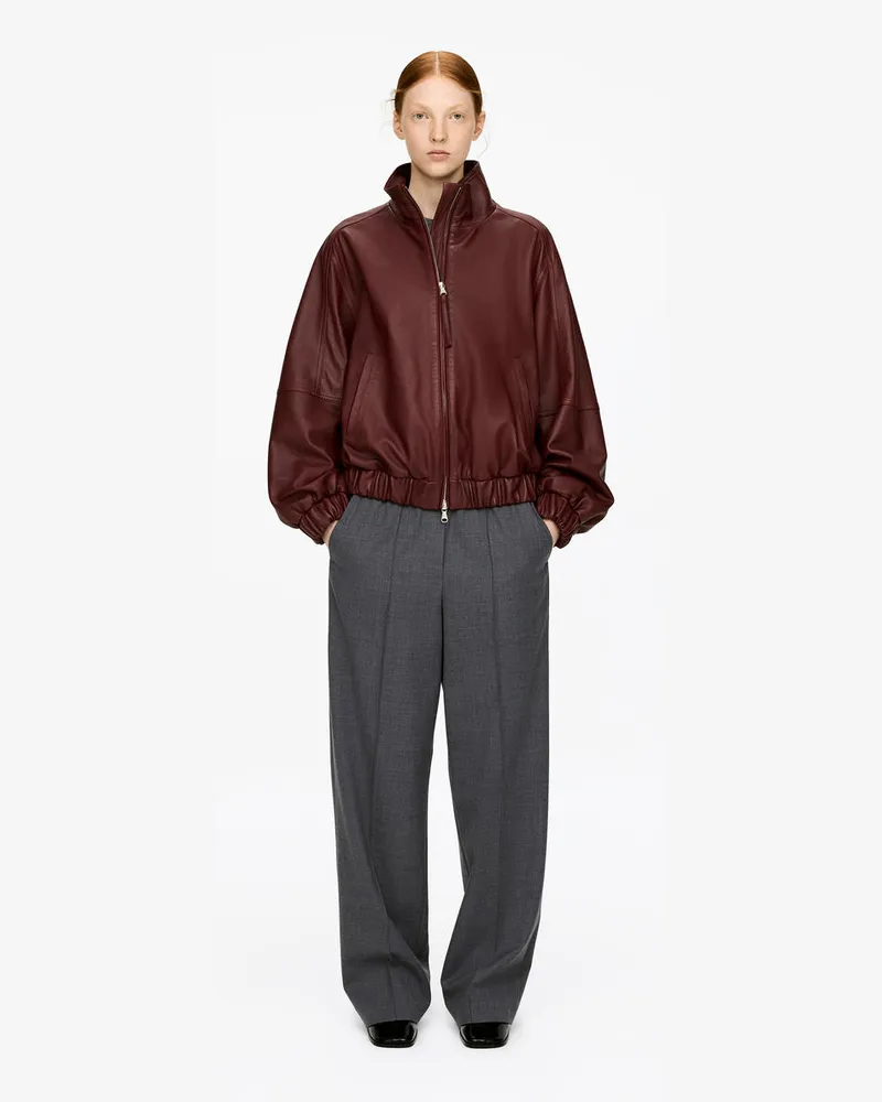 Arket Elegante Hose Mit Elastikbund -Grau Grau