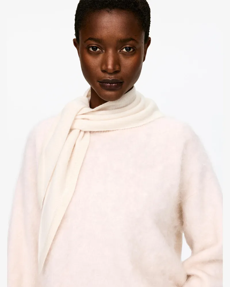 Arket Schal Aus Kaschmir -Weiß Weiß