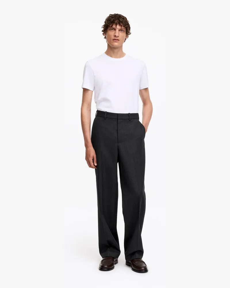Arket Lockere Wollhose -Grau Grau