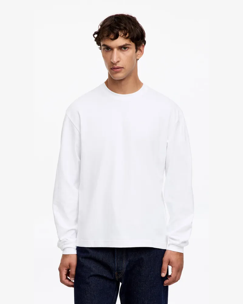 Arket Langarmshirt -Weiß Weiß