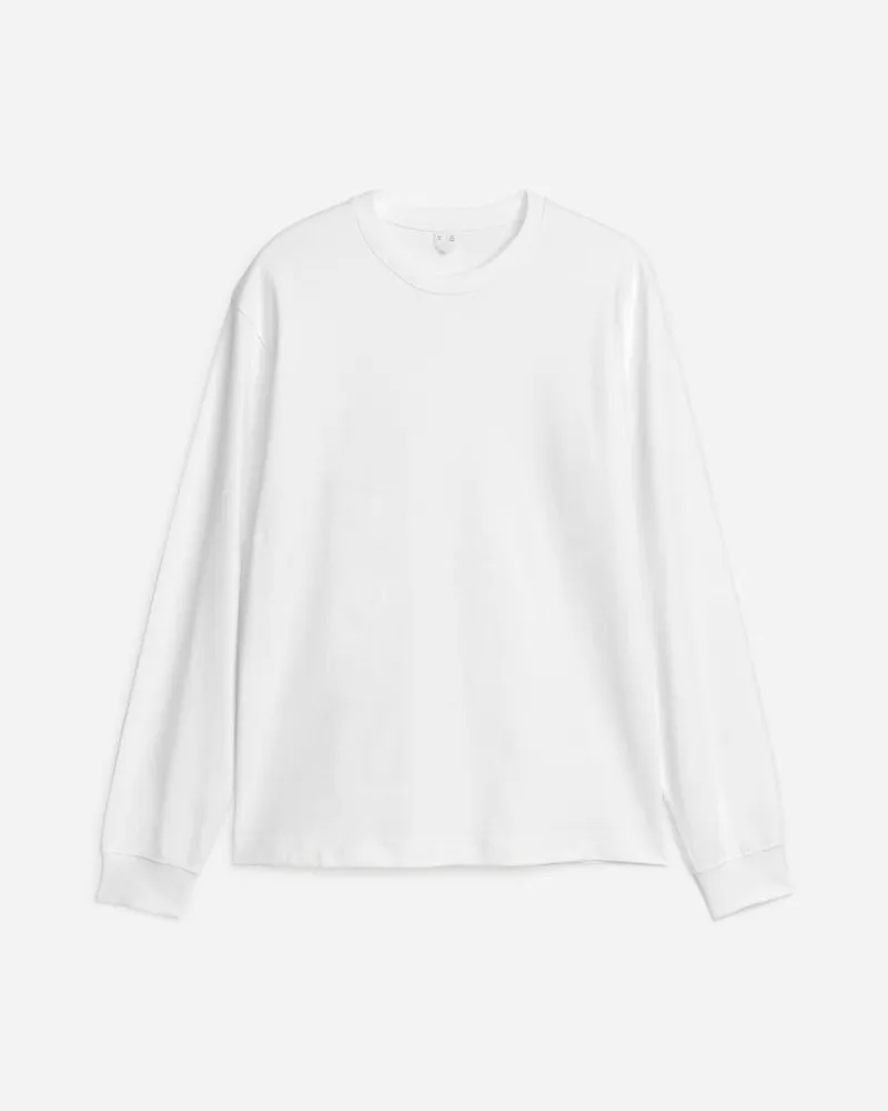 Arket Langarmshirt -Weiß Weiß