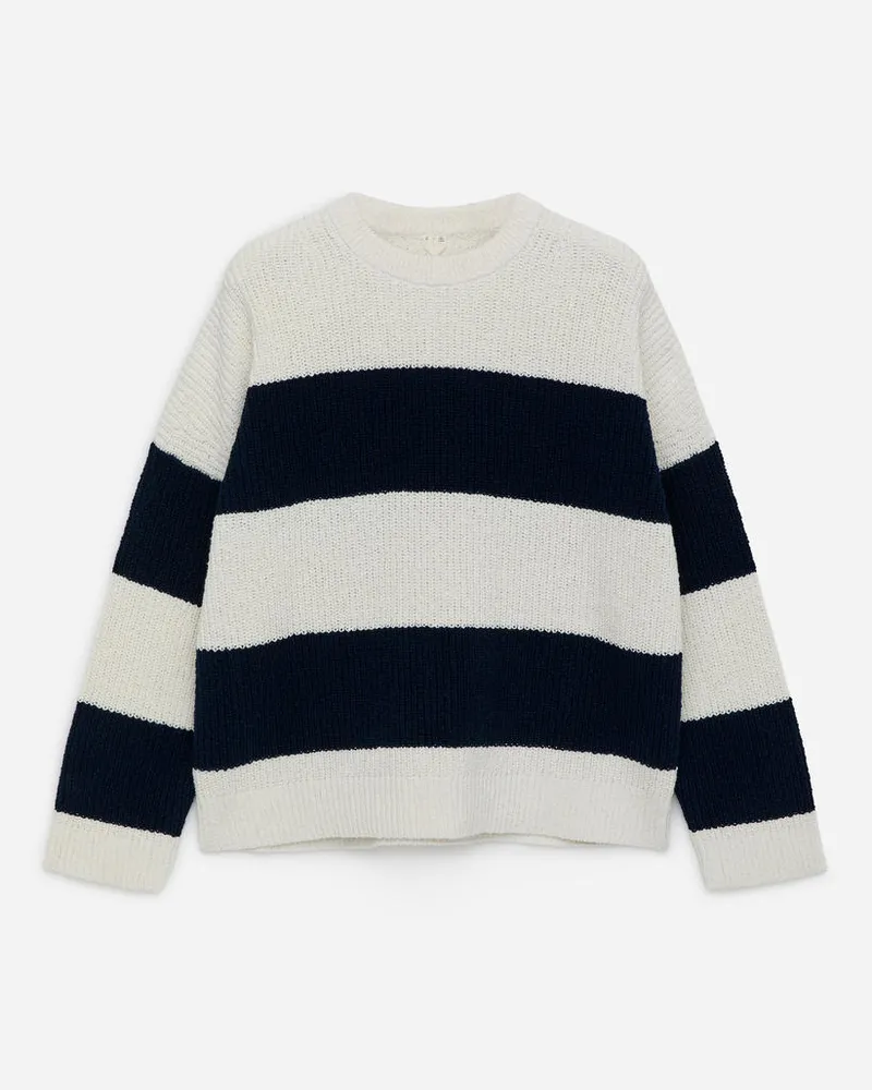 Arket Bouclé-Pullover Aus Baumwolle -Weiß Weiß