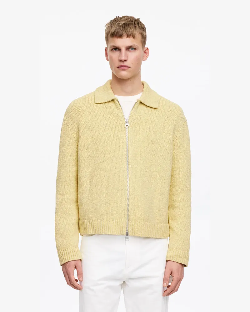 Arket Strickjacke Aus Baumwollmischung -Gelb Gelb