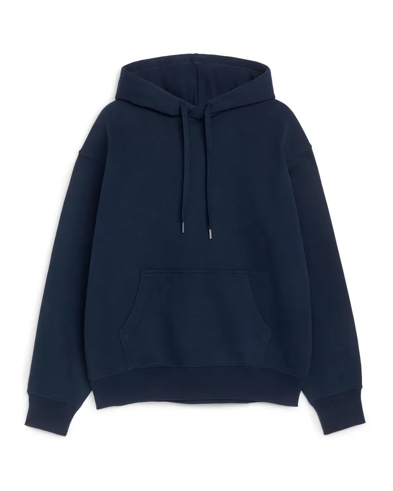 Arket Lockerer Kapuzenpullover -Blau Blau