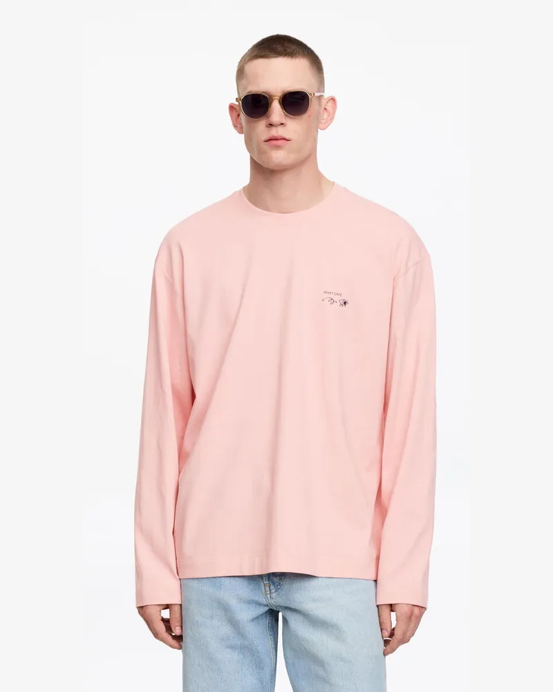 Arket ARKET CAFÉ Langarmshirt -Rosa Rosa