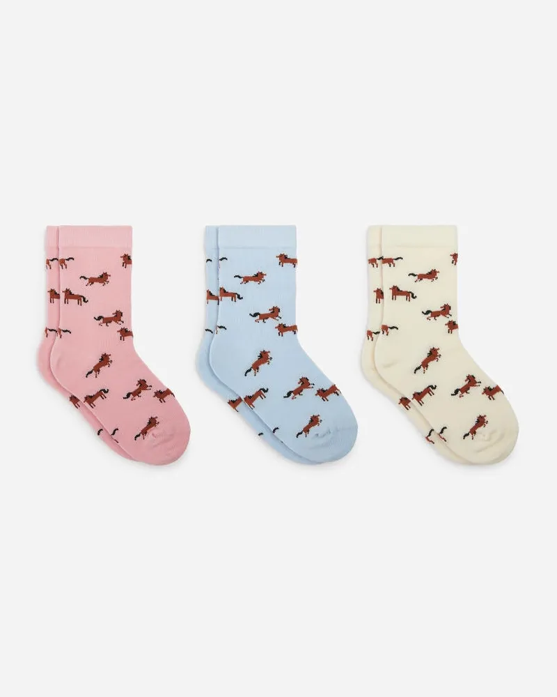 Arket Baumwollsocken 3er-Pack -Rosa Rosa