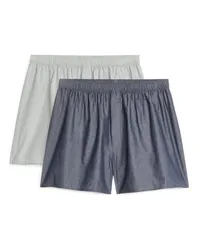 Arket Gewebte Boxershorts, 2Er-Set Einfarbig