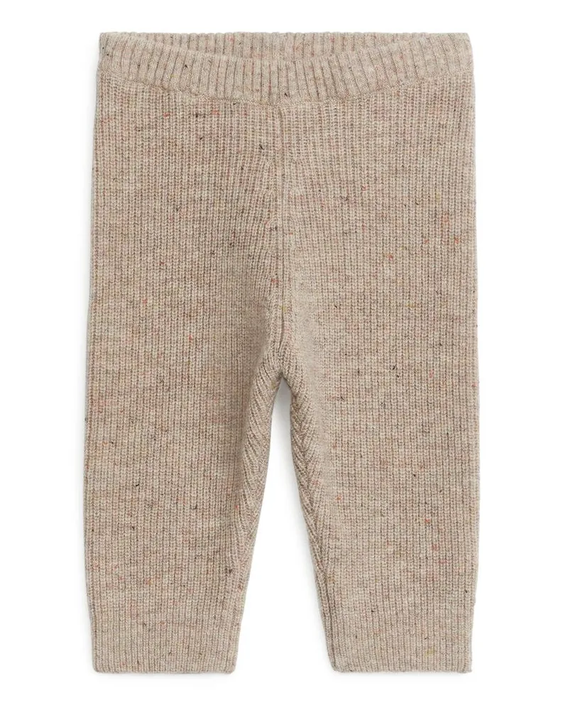 Arket Gestrickte Wollhose -Beige Beige