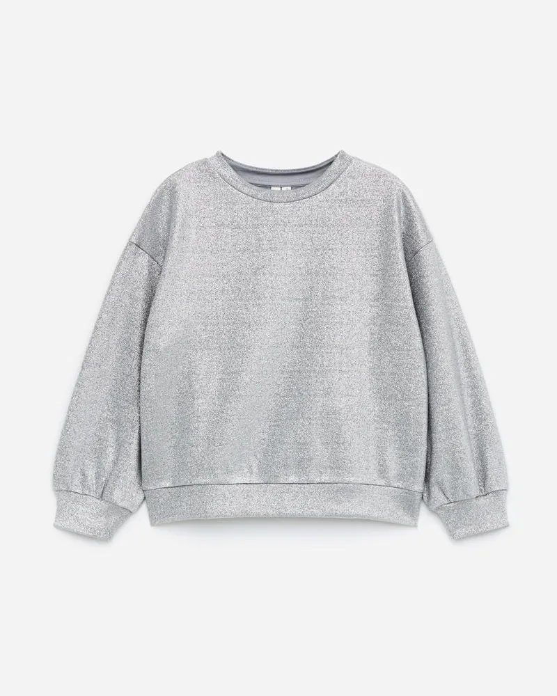 Arket Lurex-Sweatshirt - Grau Grau